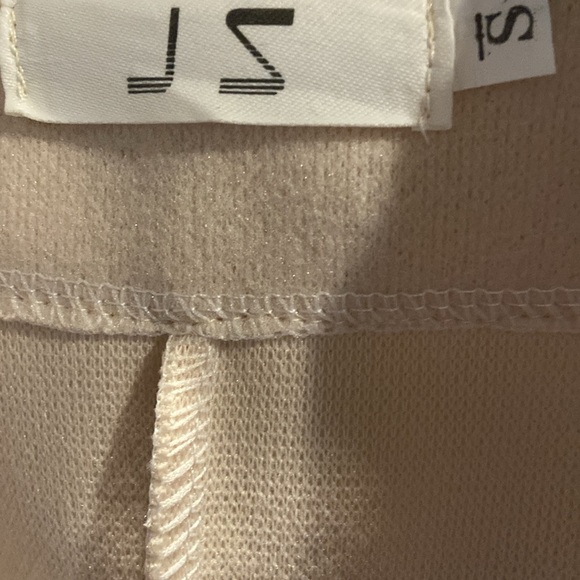 JS~Solid Cream~Notched Lapel~Duel Pocket~Belted~Lightweight~Trench Coat~Size S - Picture 2 of 14